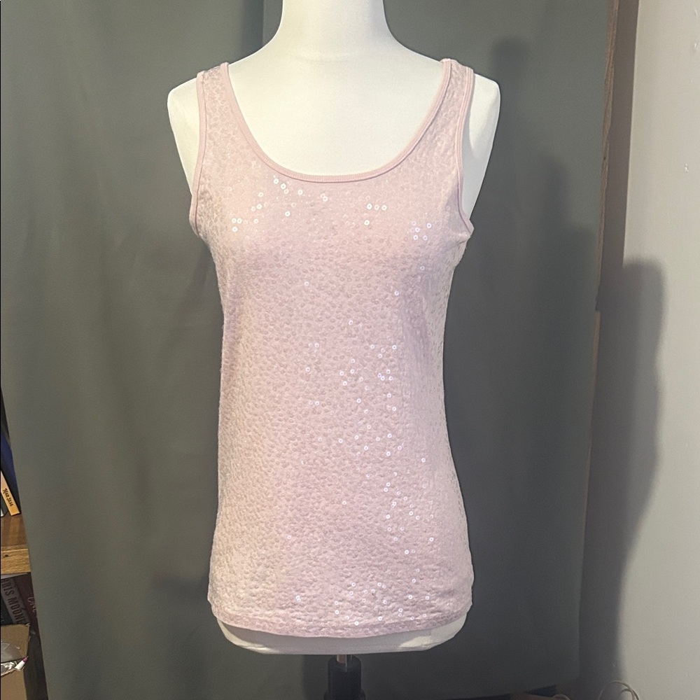 Rue21 Light Pink Sequin Tank Top
